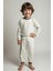 Unisex Çocuk Desenli Pijama Takımı - Bej 1