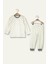 Unisex Çocuk Desenli Pijama Takımı - Bej 2