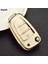 Audi A1 A3 A4 A6 A7 Q2 Q3 Q5 Beyaz-Gold Anahtar Kılıfı 1