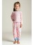 Unisex Çocuk Desenli Pijama Takımı - Pembe 1
