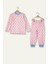Unisex Çocuk Desenli Pijama Takımı - Pembe 2