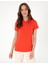 Kadın Kırmızı Regular Fit Pamuklu Polo Yaka Basic Tişört 50305776-VR030 1