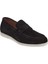 Siyah Hakiki Süet Deri Erkek Loafer - E24I1AY56788-A01 1