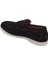 Siyah Hakiki Süet Deri Erkek Loafer - E24I1AY56788-A01 2