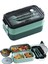 Paslanmaz Çelik Lunch box, 1400 ml 3 Katlı Beslenme Kutusu, Yemek Kutusu, Iş ve Okul Için, Yeşil 2