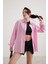 Oversize Kadın Gömlek Pembe 1