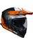 J34 Pro Outer Space Kapalı Motosiklet Kaskı Siyah Antrasit Oranj 2