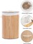 Naturel Yuvarlak Kirli Çamaşır Sepeti - Bambu Katlanabilir Çamaşır Sepeti Sele 35X50 cm 60 Lt Bej 3