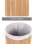 Naturel Yuvarlak Kirli Çamaşır Sepeti - Bambu Katlanabilir Çamaşır Sepeti Sele 35X50 cm 60 Lt Bej 4