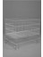 Katlanabilir 53x53x80 Çok Amaçlı Metal Sepet, Beyaz, Hafif ve Pratik Kullanım 1