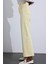 Sarı Yüksek Bel Kesik Paça Wide Leg Jean 5