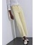 Sarı Yüksek Bel Kesik Paça Wide Leg Jean 2