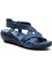 Kadın Cilt Lastikli Ortopedik Sandalet 6145 2