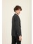Gri Renk Mono Yaka Iki Düğme Çift Yırtmaç Blazer Tek Ceket Slim Fit | Agustini 3
