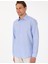 Erkek Açık Mavi Slim Fit Çizgili Uzun Kollu Gömlek 50310777-VR003 3