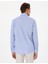Erkek Açık Mavi Slim Fit Çizgili Uzun Kollu Gömlek 50310777-VR003 5