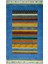 El Dokuma Mavi Renk Yün Tribal Halı 60X90 cm (0.54 M ) 1