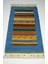 El Dokuma Mavi Renk Yün Tribal Halı 60X90 cm (0.54 M ) 3
