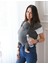 Premium Birinci Sınıf Pamuklu Esnek Wrap Sling Antrasit (Babywearinge Özel Üretim Kumaş) 3