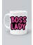 Patron Kadın Boss Lady Baskılı Beyaz Klasik Kupa Bardak 1