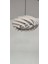 Doğal Ahşap Sarkıt Avize - 50 x 29 cm, Tek Ampül, Modern Tasarım, Beyaz 2