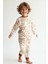 Unisex Çocuk Desenli Pijama Takımı - Hardal 1