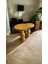 Wood Ahşap 2'li Set Vazo Model Mantar Yan Sehpa Modern Fiskos / Tütün Renk / Zigon Sehpa Vernikli 1