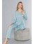 Uzun Kol Pijama Takımı Mevsimlik Viskon Alperi 790-64 1