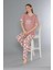 Kısa Kol Yazlık Viskon Pijama Takımı Beach Club Flz 88-110 1