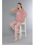 Kısa Kol Yazlık Viskon Pijama Takımı Beach Club Flz 88-110 2