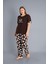 Büyük Beden Battal Kısa Kol Pijama Takımı Viskon Flz B88-80 2