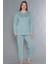 Büyük Beden Battal Uzun Kol Mevsimlik Pijama Takımı Viskon Alperi B790-33 1