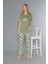 Kısa Kol Yazlık Viskon Pijama Takımı Beach Club Flz 88-110 2