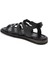 Siyah Hakiki Deri Kadın Sandalet - K24Y1SN67127-A23 2