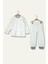 Unisex Çocuk Desenli Pijama Takımı - Antrasit 2