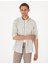 Erkek Çağla Keten Görünümlü Slim Fit Uzun Kollu Gömlek 50307025-VR016 1