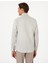 Erkek Çağla Keten Görünümlü Slim Fit Uzun Kollu Gömlek 50307025-VR016 5