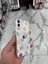 Apple iPhone 11 Kılıf Parlak Papatya Tasarımlı Magsafe Kılıf Fiyonk Silikon Gümüş 5