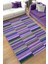 Çizili Mor Renkli Halı Mutfak Halısı Çizgili Oturma Odası Halısı Retro Tarzı Salon Halısı 1