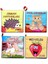 4 Kitap Tox Meyveler , Çiftlik , Orman ve Evcil Hayvanlar Kumaş Sessiz Kitap T055 T049 T058 T110 - Bez Kitap , Eğitici Oyuncak , Yumuşak ve Hışırtılı 1
