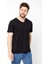 Erkek Pamuklu Kısa Kollu V Yaka T-Shirt 2
