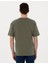 Erkek Haki Comfort Fit Bisiklet Yaka Tişört 50310076-VR027 5
