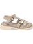 Bej Hakiki Deri Kadın Sandalet - K24Y1SN67156-S5Y 3