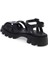 Siyah Hakiki Deri Kadın Sandalet - K24Y1SN67158-A23 2
