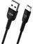 K600 Premium Micro USB Data/şarj Kablosu 2.4A 1mt Siyah 1