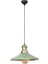 Afra Modern Tasarım Salon Mutfak Yatak Odası Cafe Mutfak Metal Yeşil Renk Tekli Avize ( Çap 36 cm ) 1