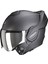 Exo-Tech Evo Onyx Carbon Çene Açılabilir Motosiklet Kaskı Siyah 4