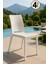 4 Adet Rattan Beyaz Sandalye / Balkon-Bahçe-Teras 1
