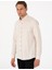 Erkek Bej Oxford Slim Fit Kolay Ütülenebilir Gömlek 50306996-VR011 3