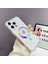 Apple iPhone 12 Pro Kılıf Kalp Magsafe Kılıf Fiyonklu Tasarım Silikon Kılıf Gümüş 5
